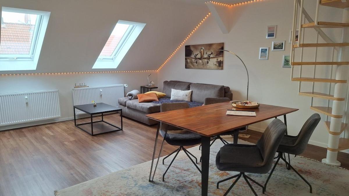 Auszeit2 Erfurt - Stilvolle Dachwohnung Mit Parkplatz - Zentrumsnah 외부 사진
